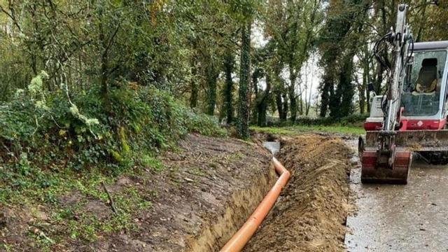Primeros trabajos para arreglar los problemas de pluviales. |