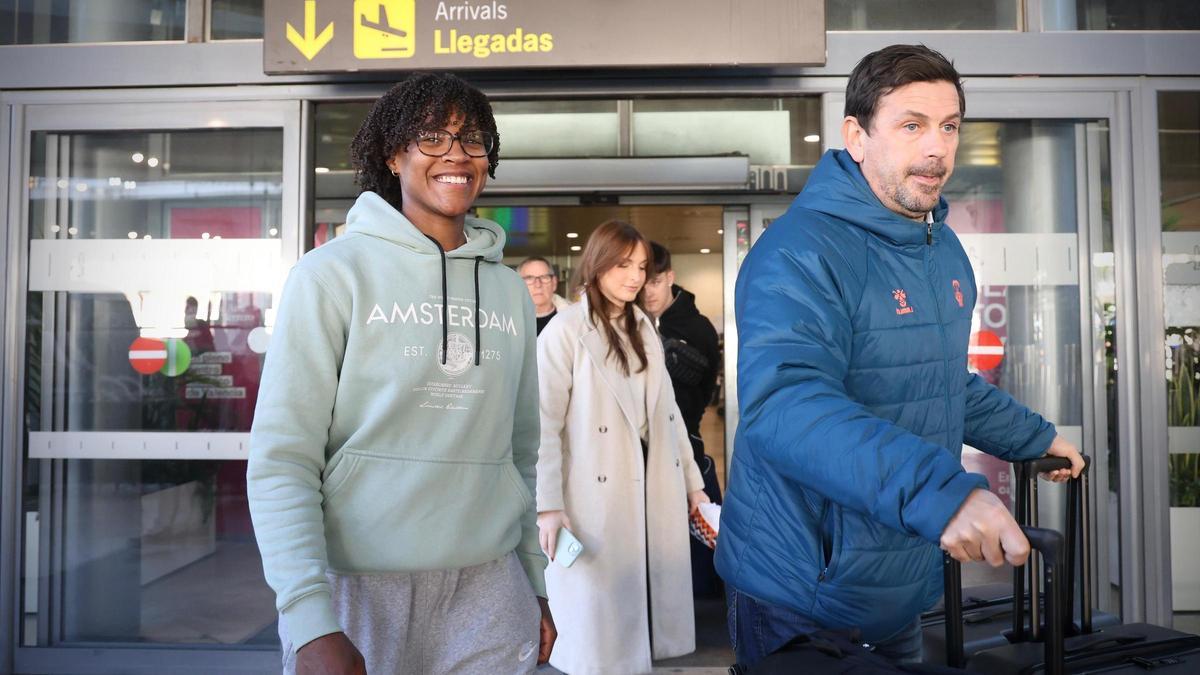 Primeras palabras de Yvonne Anderson a su llegada a Valencia