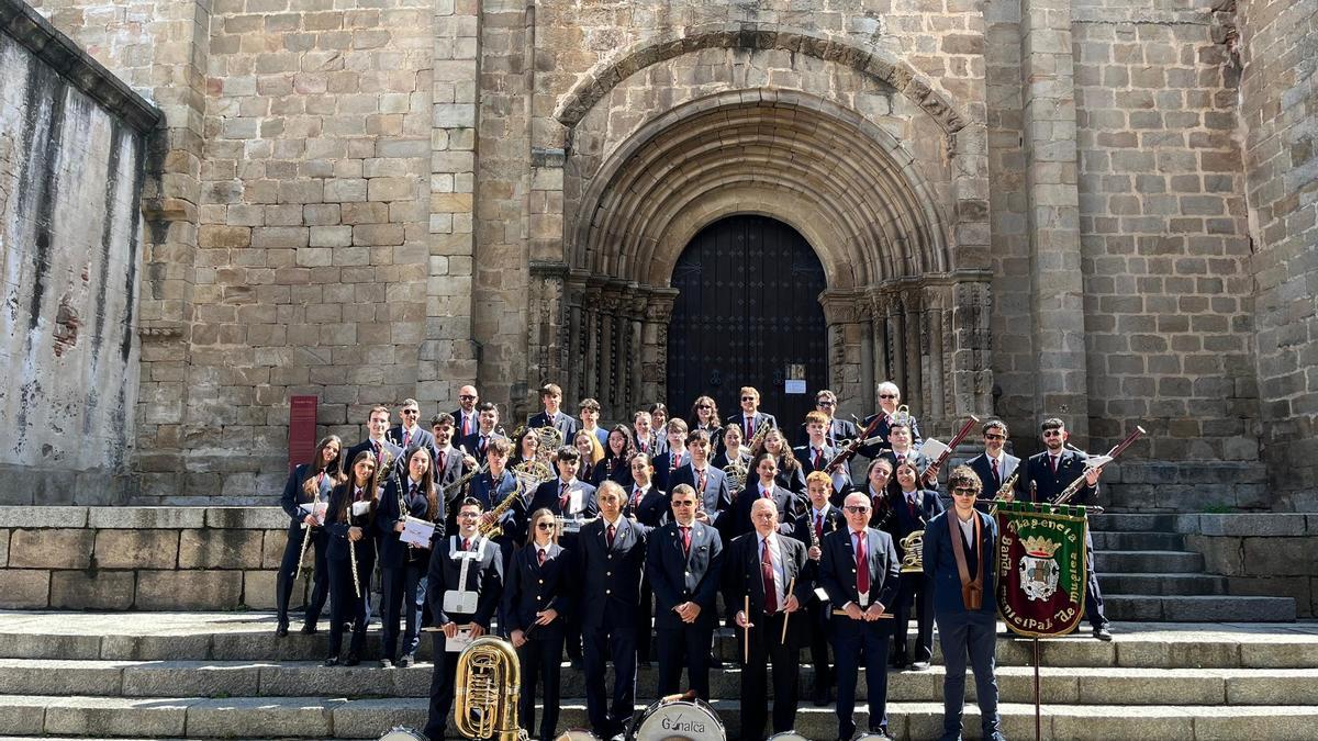 La música llegará este sábado a cuatro plazas del centro de Plasencia con la banda de música.