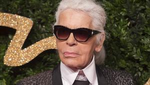 El diseñador Karl Lagerfeld.