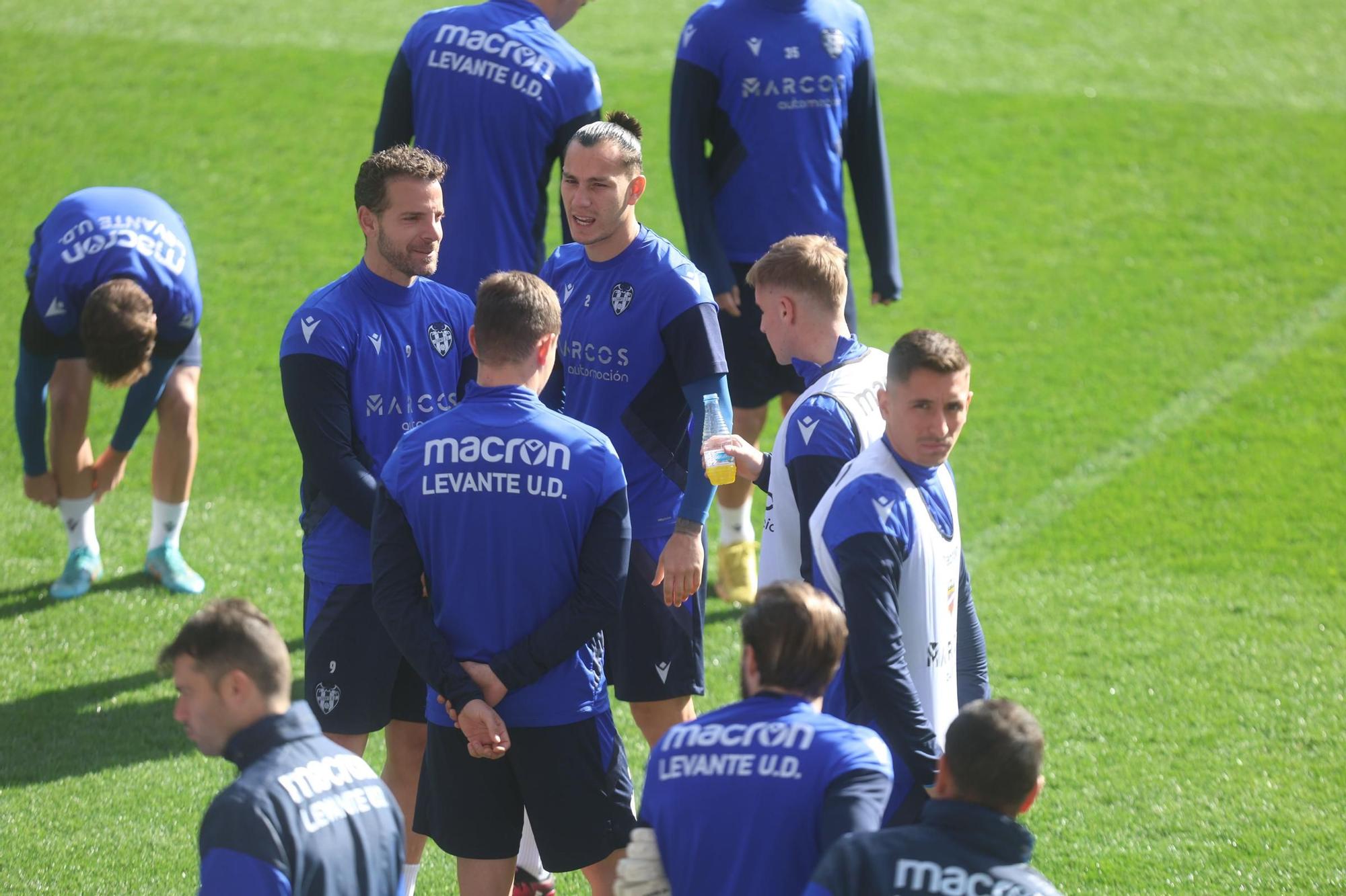 Sesión de entrenamiento del Levante UD previo al partido frente al CD Lugo