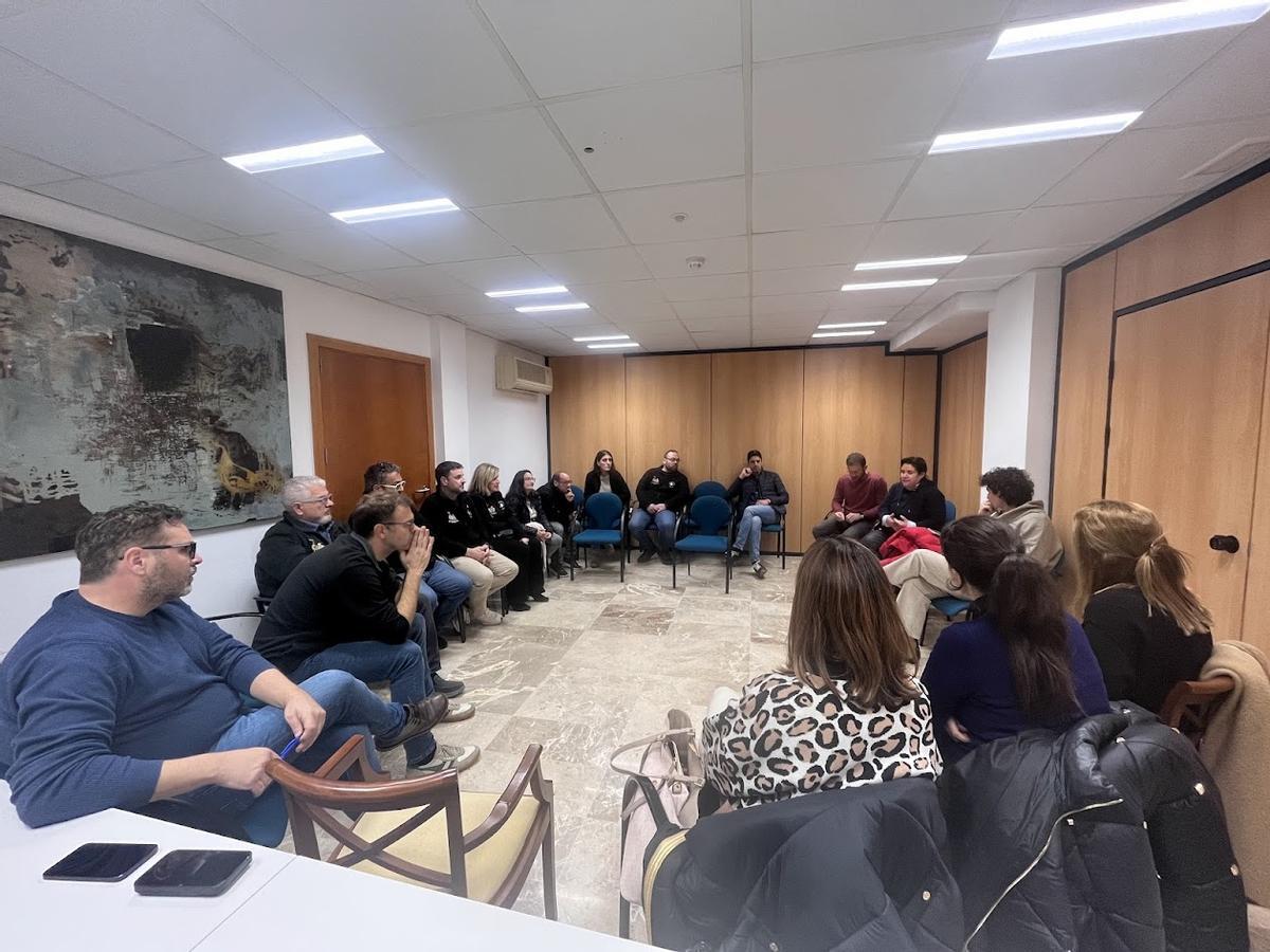 Un momento de la reunión de urgencia.