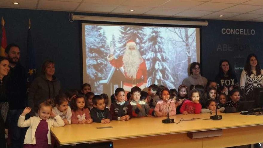 Niños de Abegondo, &#039;online&#039; con Papá Noel