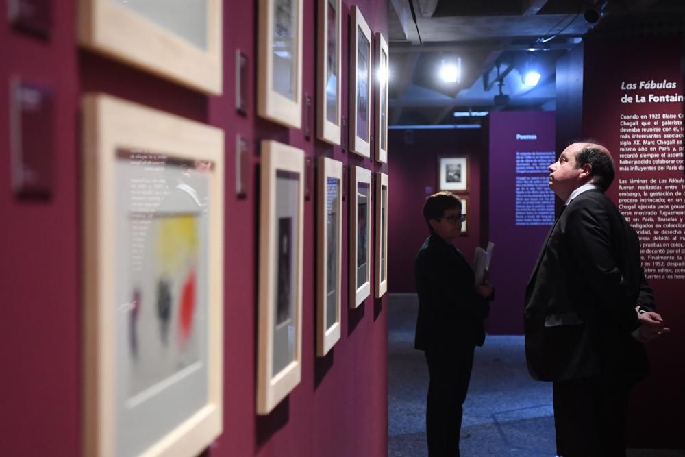 Inauguración de una muestra de Chagall en la Fundación Barrié