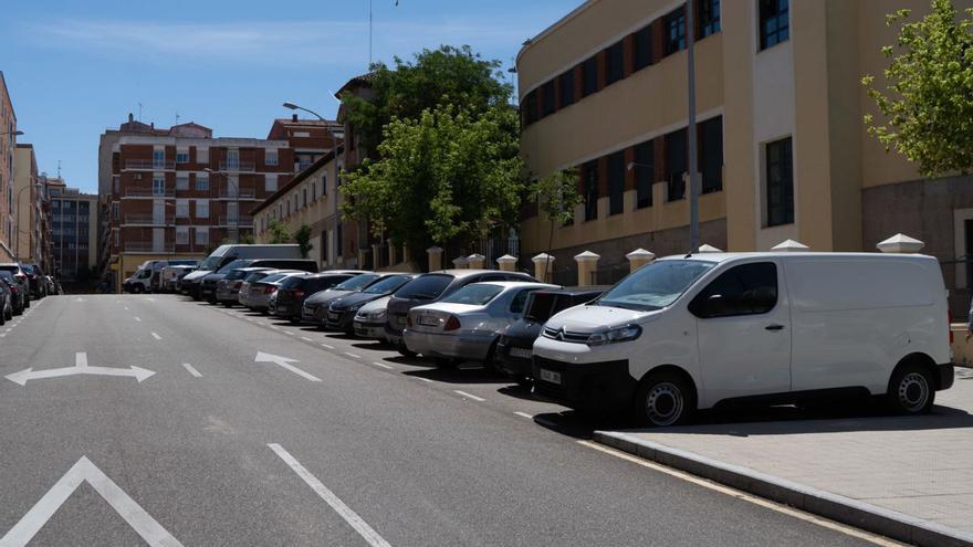 Calle de Condes de Alba y Aliste, afectada por la medida.