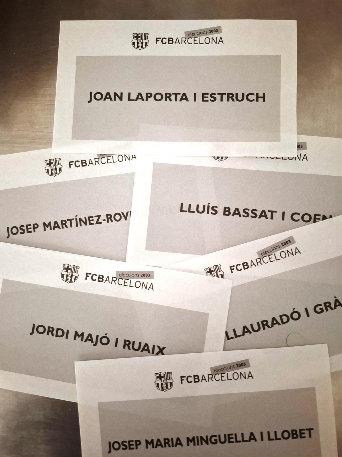 50 años de urnas en el Barça