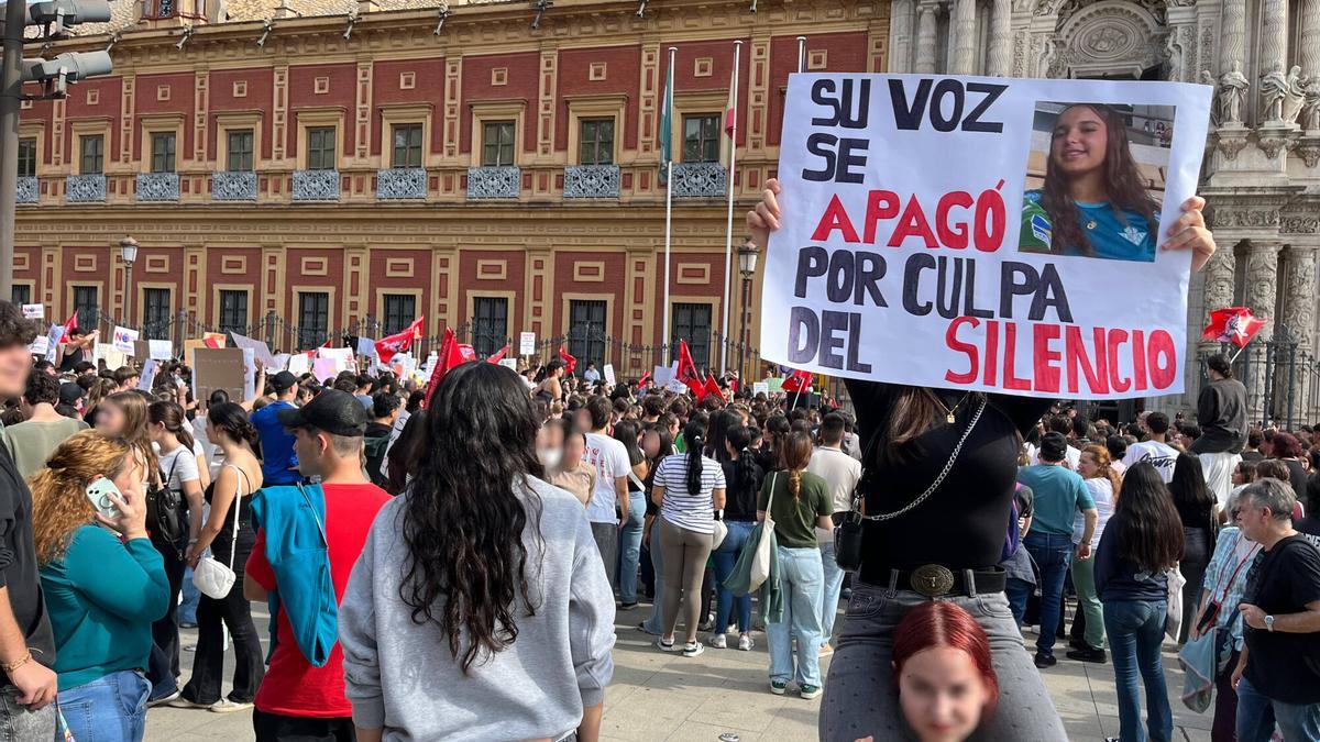 Manifestación contra el acoso escolar, caso de Sandra Peña