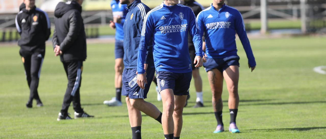 Carlos, en un entrenamiento de la semana pasada en la Ciudad Deportiva.