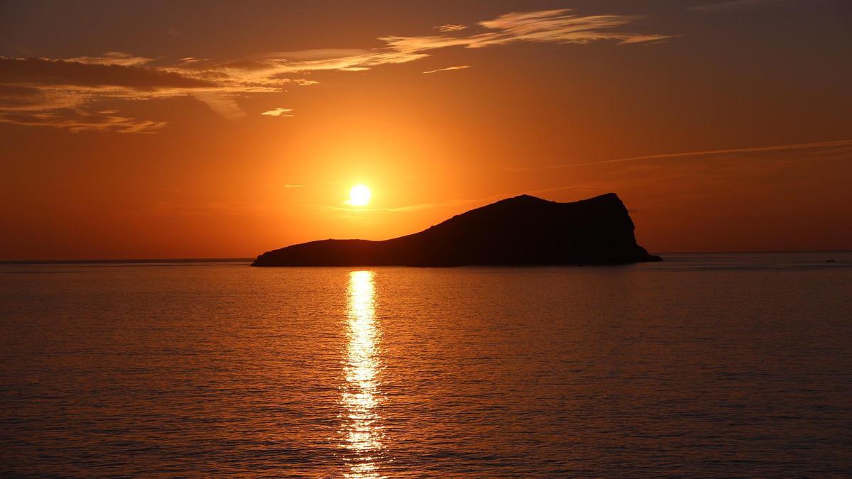 Puesta de sol en Ibiza.