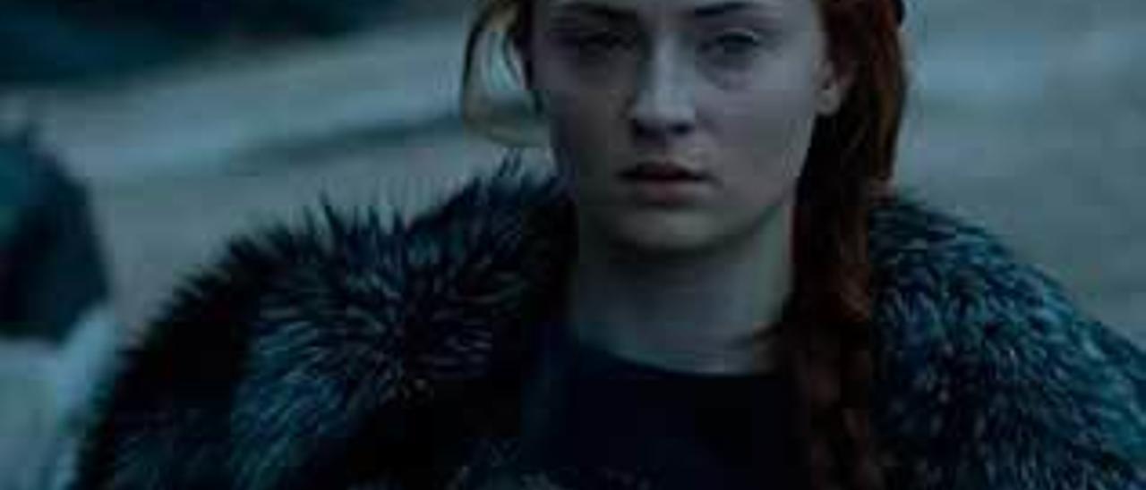 Sophie Turner, que interpreta a Sansa Stark.