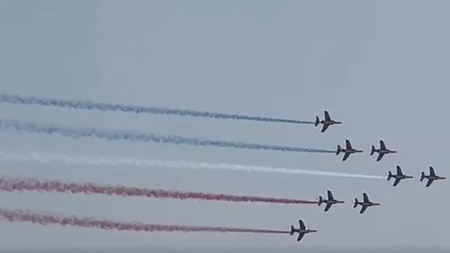 La Patrouille Acrobatique de France en el Festival Aéreo de San Javier