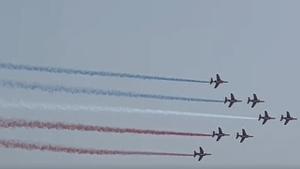 La Patrouille Acrobatique de France en el Festival Aéreo de San Javier
