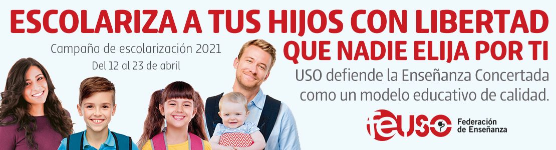Campaña del Sindicato USO para la escolarización en Extremadura.