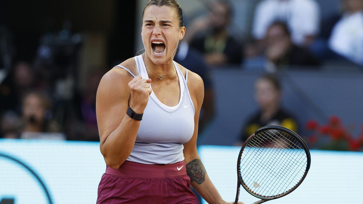 Aryna Sabalenka, en el Mutua Madrid Open.