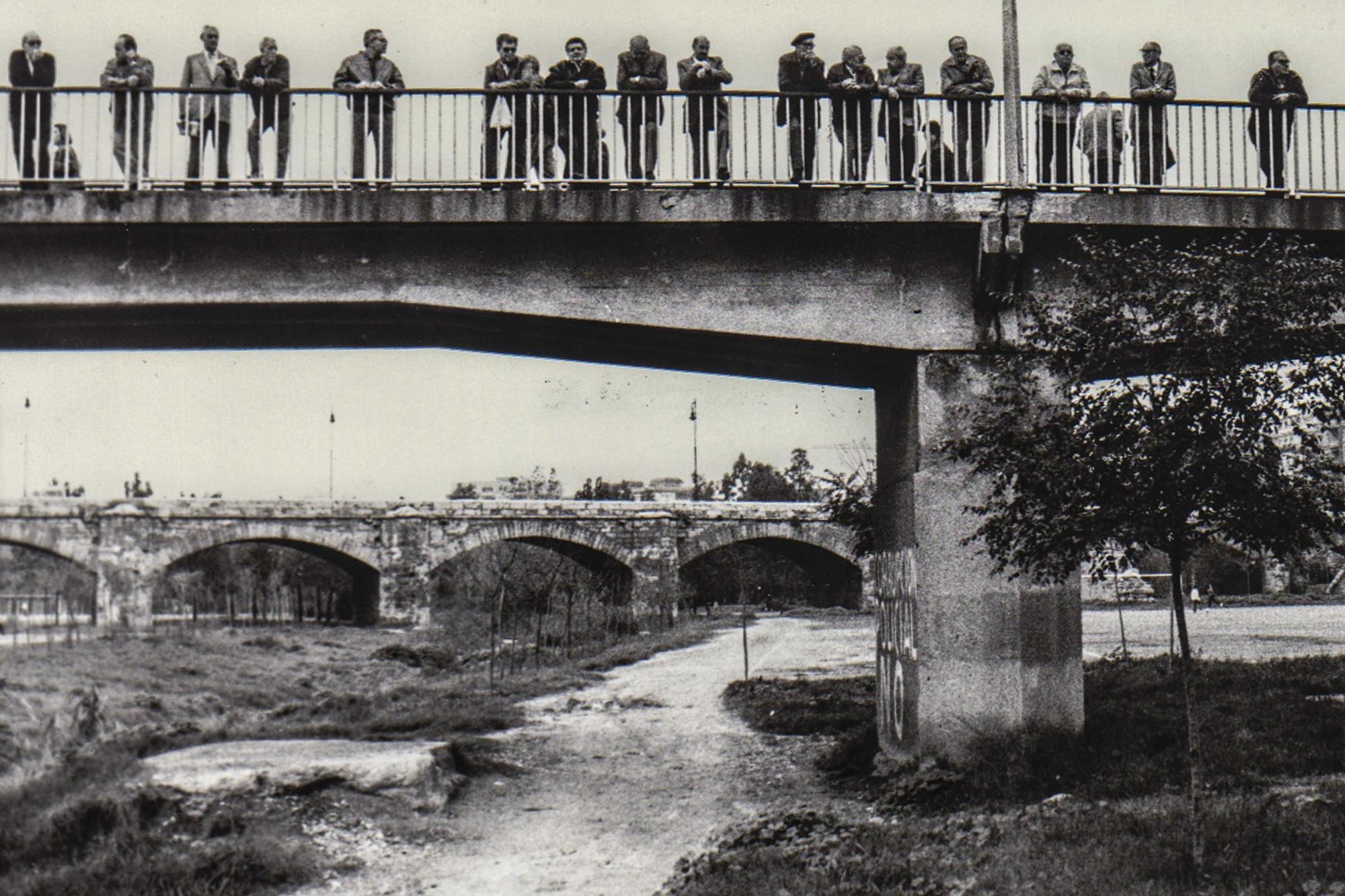 Así era el rio Turia en València antes de convertirse en un jardín