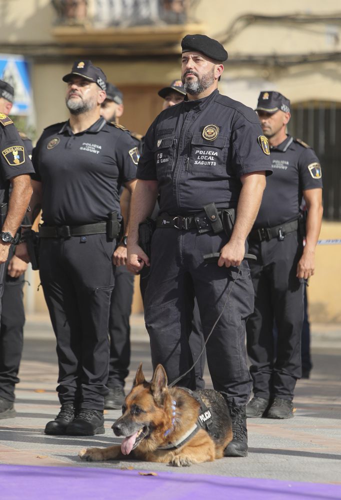 Así ha transcurrido el acto institucional de la Policía Local en el Port de Sagunt