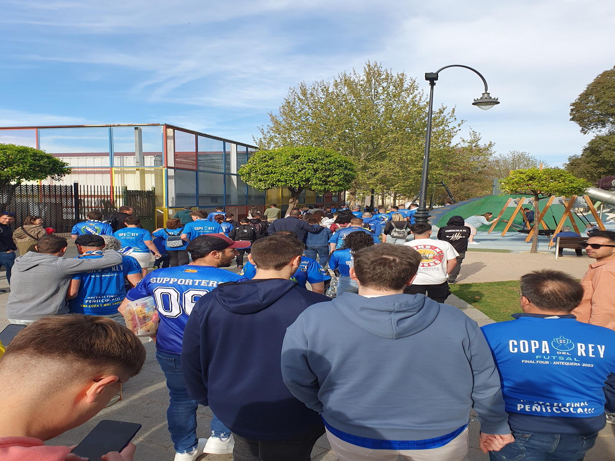 GALERÍA | Las mejores imágenes de la afición del Peñíscola en las semifinales de Copa