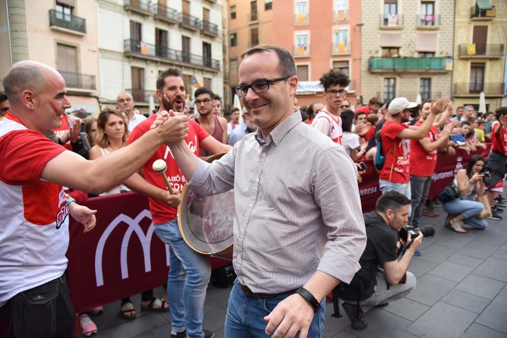 Celebració de l'ICL Manresa a la plaça Major