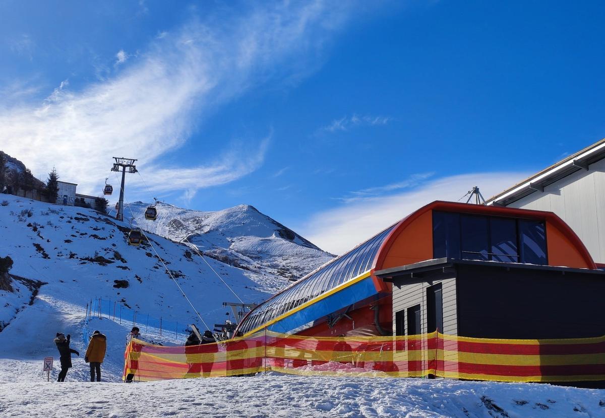 Estación de salida de la telecabina