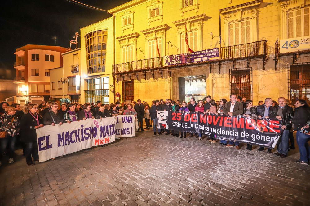 Marcha contra la violencia de género en Orihuela