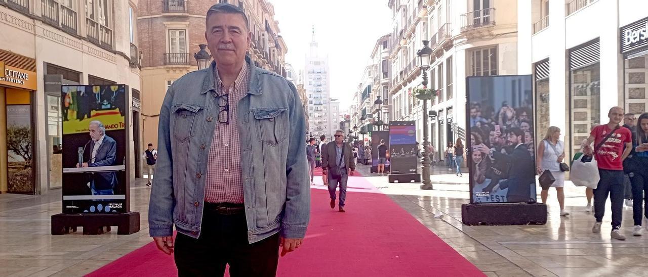 José Manuel Salcedo, esta semana de paisano en la calle Larios.