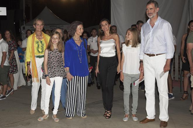 La familia real en un concierto de Ara Malikian en Palma de Mallorca en 2018