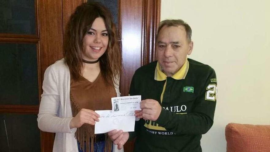 Verónica López, ganadora del valor del &quot;marranico&quot; de San Antón