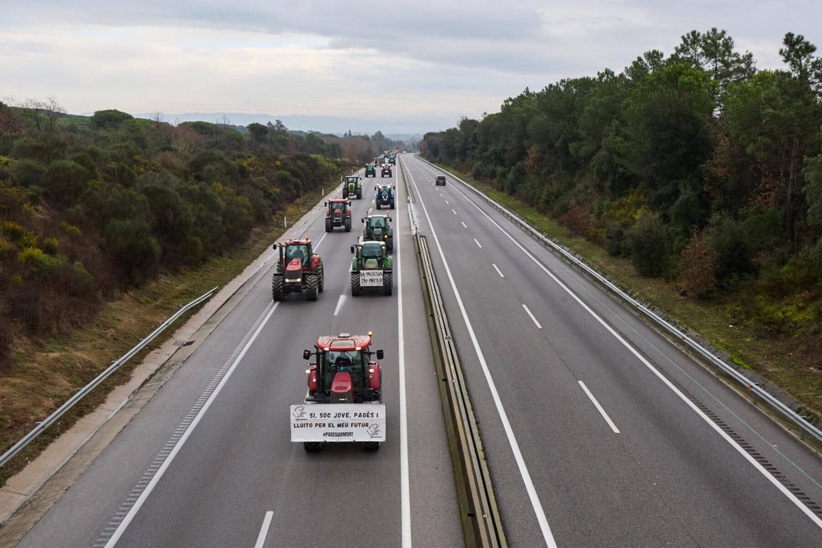 Tractorada a l´Eix Transversal