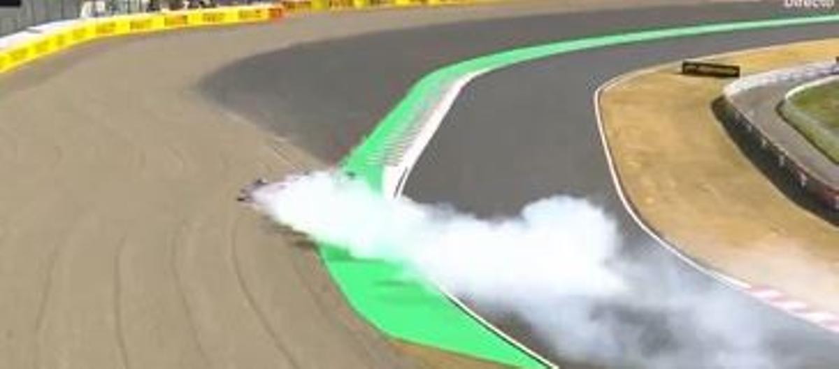 Captura del momento del accidente de Doohan