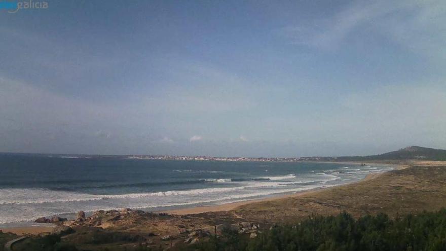 Vista de la Ría de Arousa desde Corrubedo esta tarde. // MG