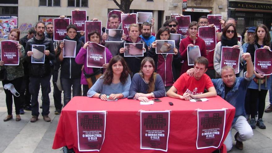 Els organitzadors de la manifestació de l&#039;1 de maig, a la Plana de l&#039;Om