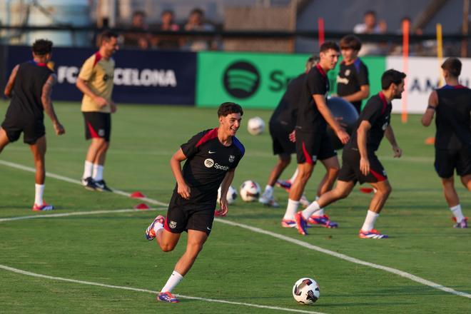 Así ha sido el entrenamiento del Barça en la Base Naval de la Marina de Annapolis para preparar el clásico