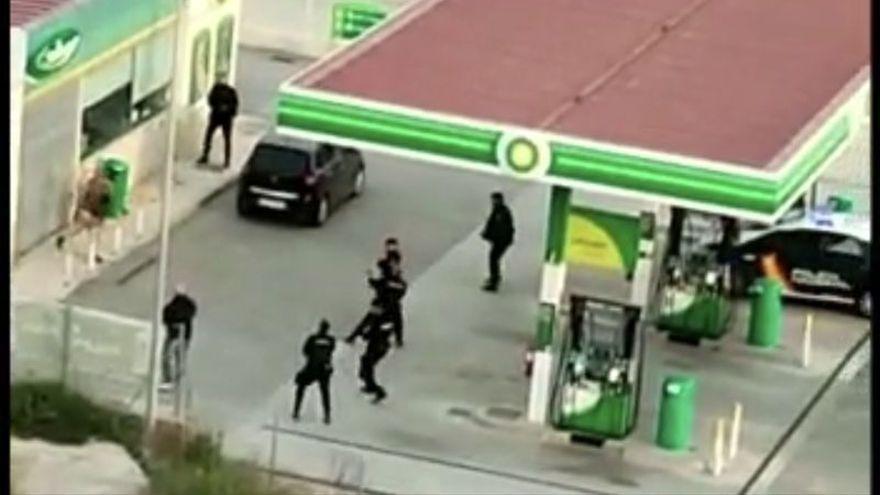 Imagen del incidente ocurrido en la gasolinera de Alicante.