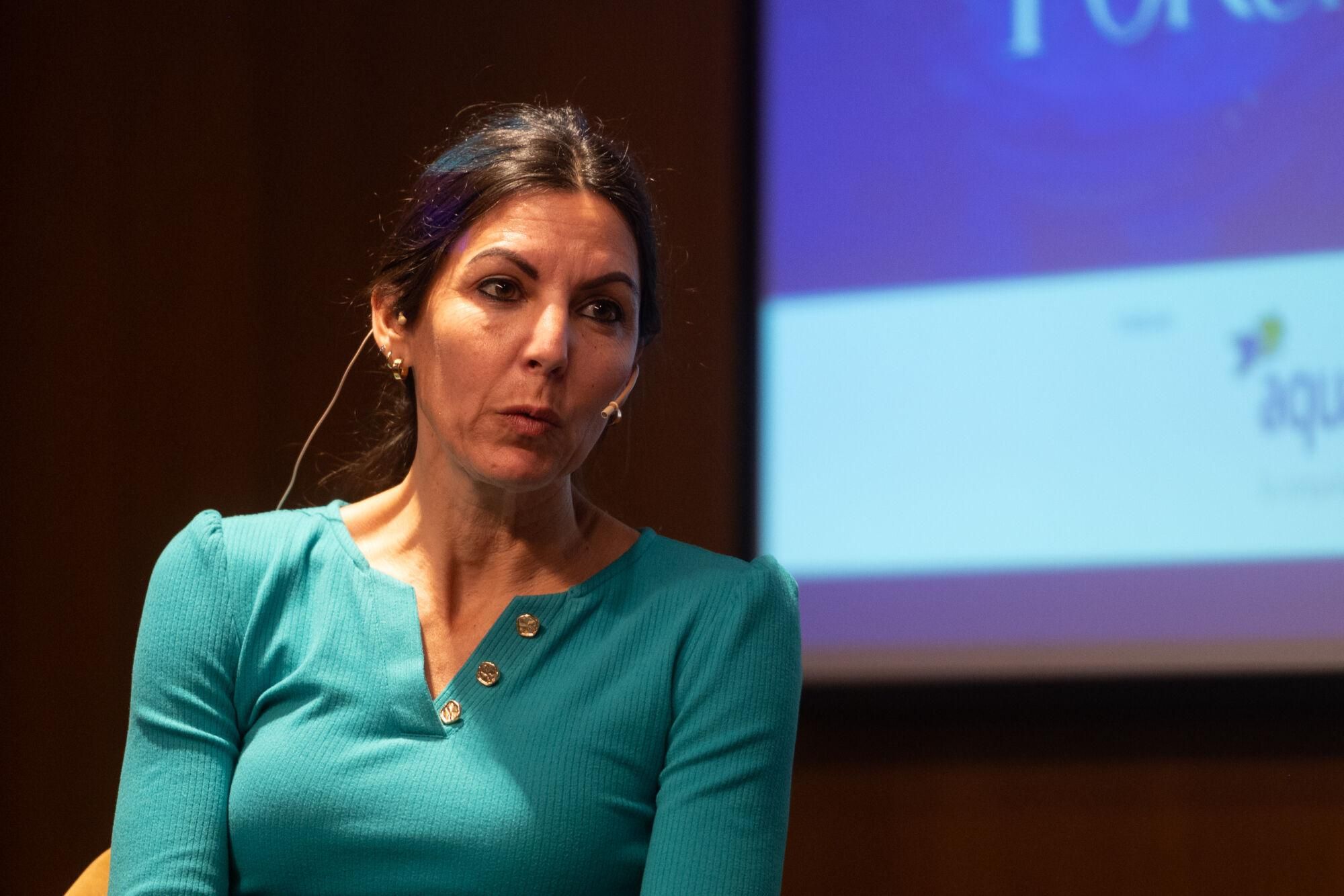 Consuelo Carmona, responsable técnica de sostenibilidad de HEINEKEN, durannte el encuentro AQUAFORUM 2025 celebrado en Sevilla