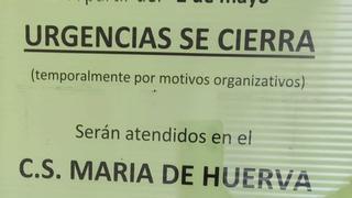 La falta de personal obliga a cerrar  las Urgencias del consultorio de Cuarte de Huerva (Zaragoza)