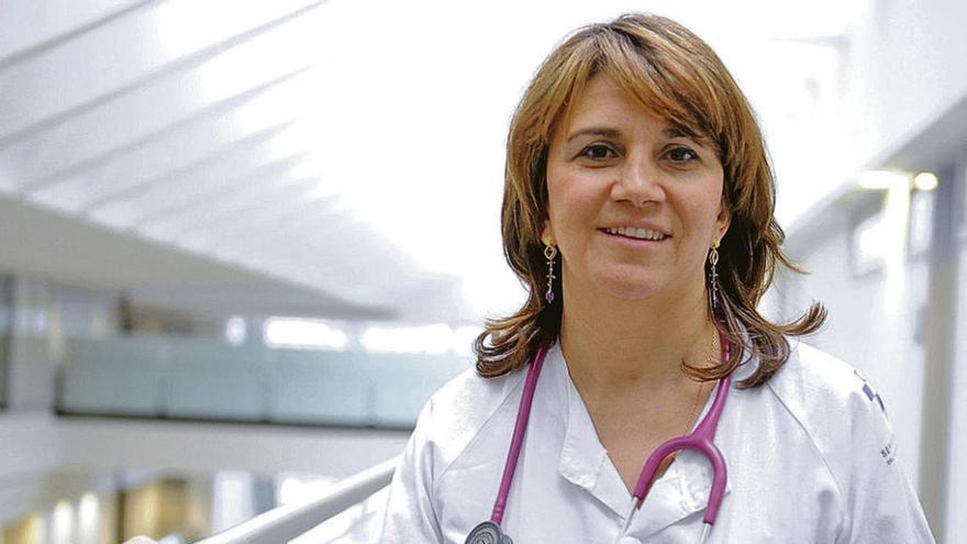 Cristina Iglesias Fernández, en el HUCA. n. orejas