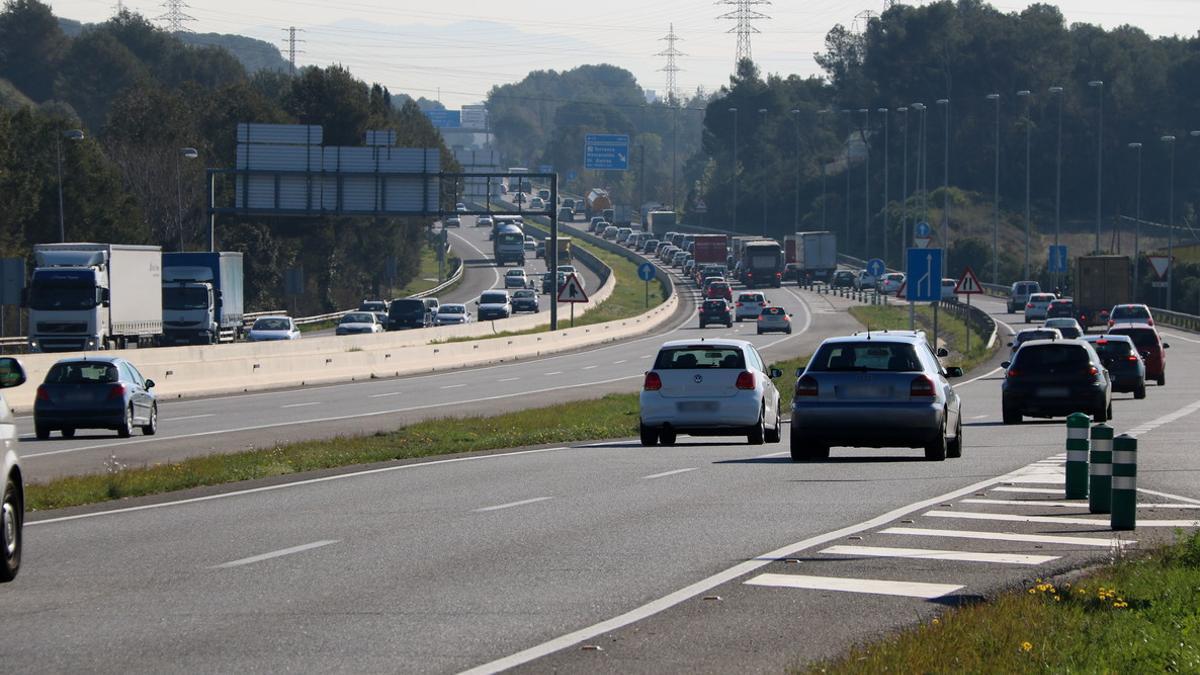 Plano general de la C-58 entre Terrassa y Sabadell donde se ampliará la capacidad con dos nuevos carriles