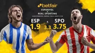 RCD Espanyol vs. Real Sporting de Gijón: horario, TV, estadísticas, cuadro y pronósticos
