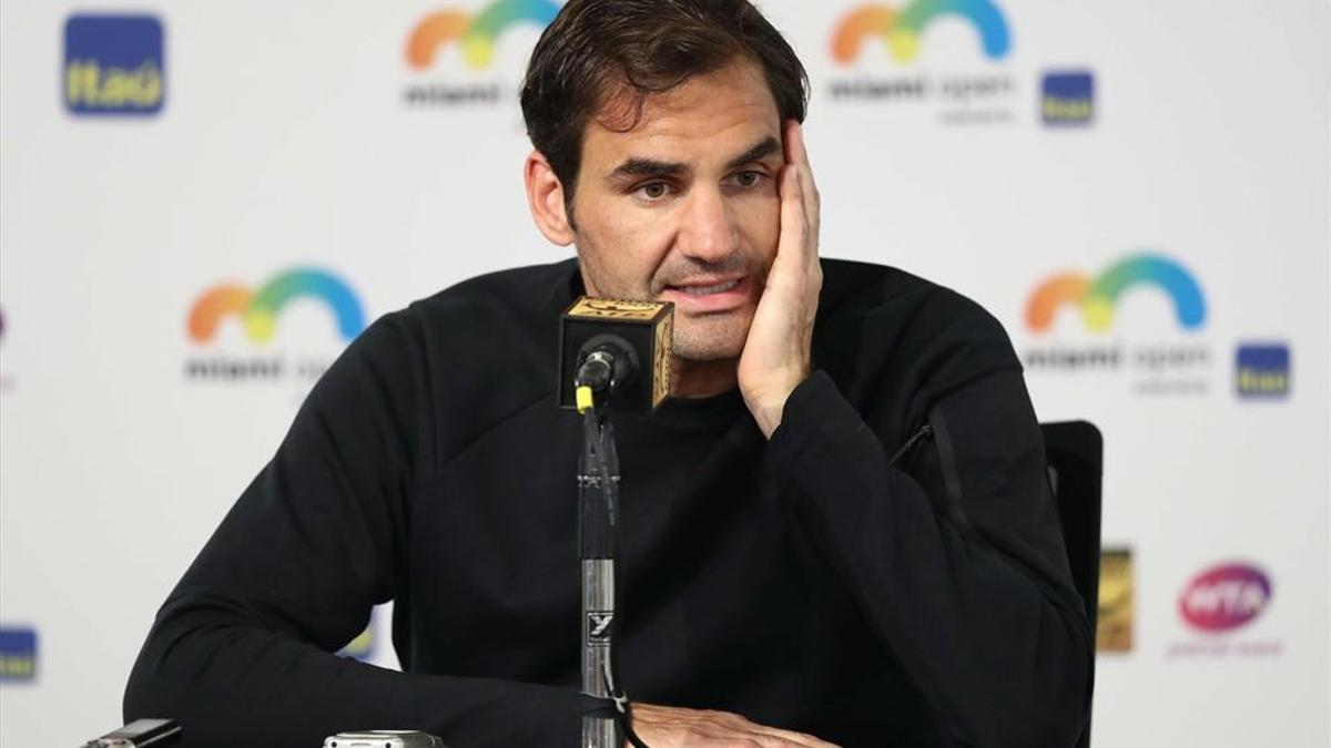 Federer se mostró abatido en la rueda de prensa tras caer en Miami