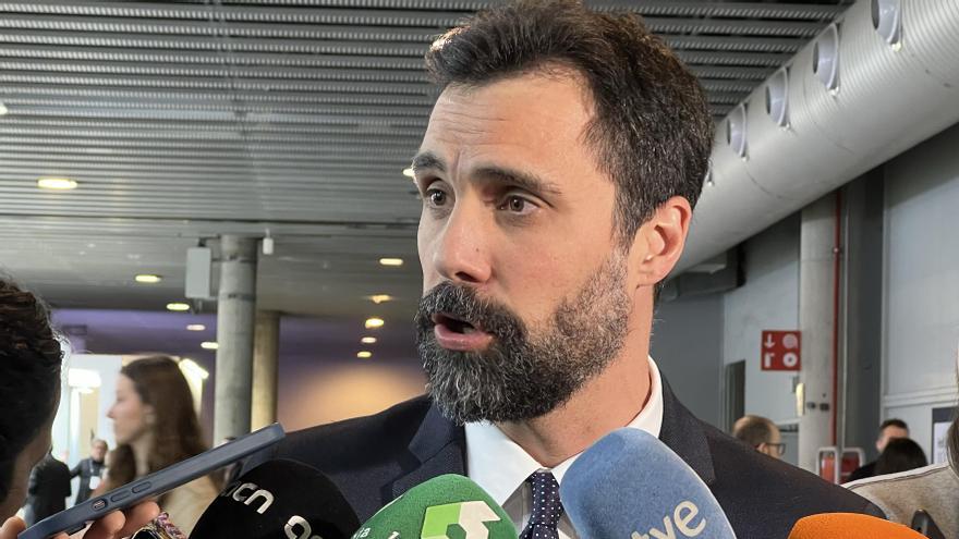 Roger Torrent, conseller d'Empresa i Treball, a l'ISE