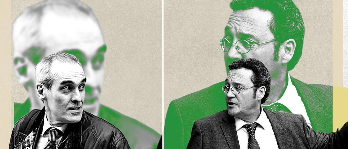 El fiscal jefe Anticorrupción, Alejandro Luzón, y el fiscal general del Estado, Álvaro García Ortiz.