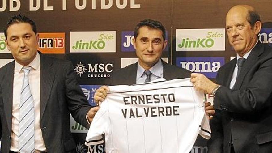 Presentación de Valverde como entrenador del Valencia CF