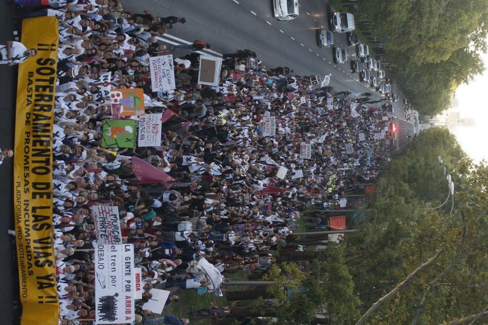 Manifestación contra el muro de Murcia en Madrid