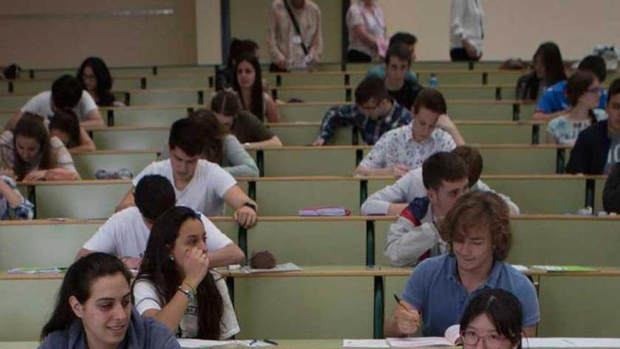 Alumnos en la PAU en el pasado mes de julio.