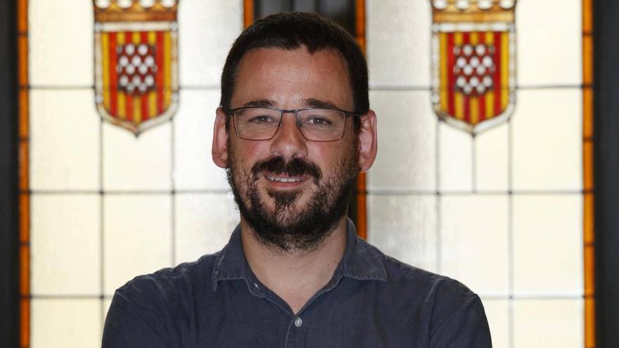 L’alcalde de Girona, Lluc Salellas, aquest dijous al seu despatx.