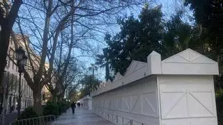 Del 23 de marzo al 5 de abril: las casetas del mercadillo de la Semana Santa de Cáceres ya están en Cánovas