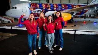 El Barça femenino estrena su propio avión