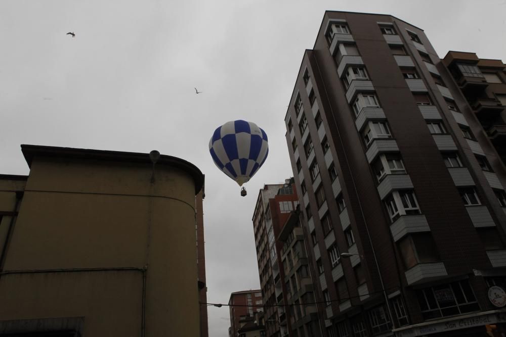 Segunda jornada, hoy viernes, de la regata de globos aerostáticos en Gijón.