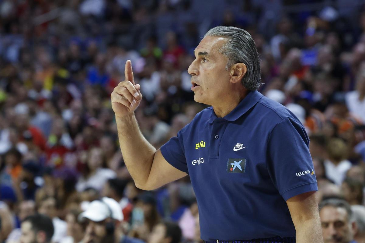 Scariolo, en la fase de preparación de la selección Scariolo, en la fase de preparación de la selección