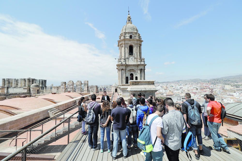Vistas desde la cubierta de la Catedral de Málaga